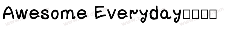 Awesome Everyday字体转换